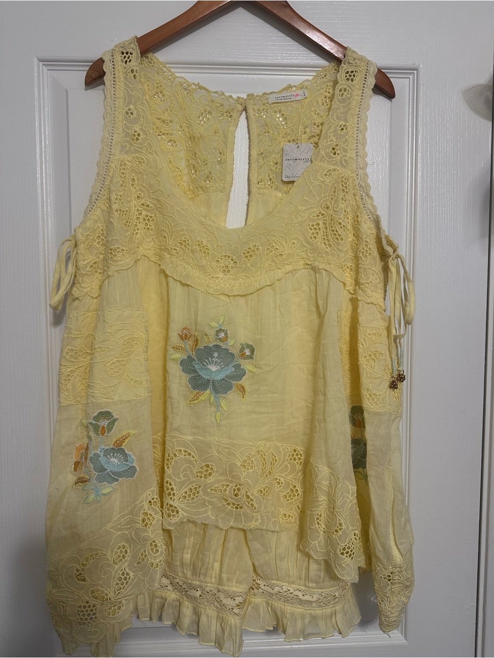 Free People Eye Catcher Bloomsie Romper NWT Size L - Picture 3 of 6